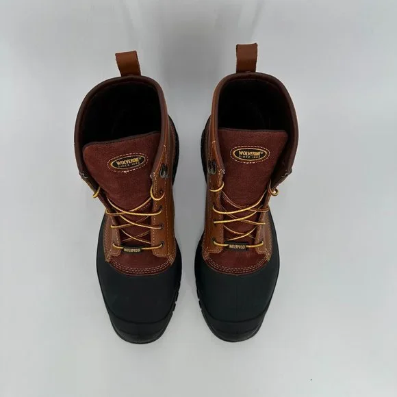 Wolverine Rival Waterproof Steel-Toe EH 6 Work Boots sz 14 Men's W05698 Leather